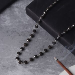 Karungali Malai Silver Cap Plated Necklace (Copy)